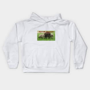 The Backsides of 3 Sheep: Don't Be Sheepish! Kids Hoodie